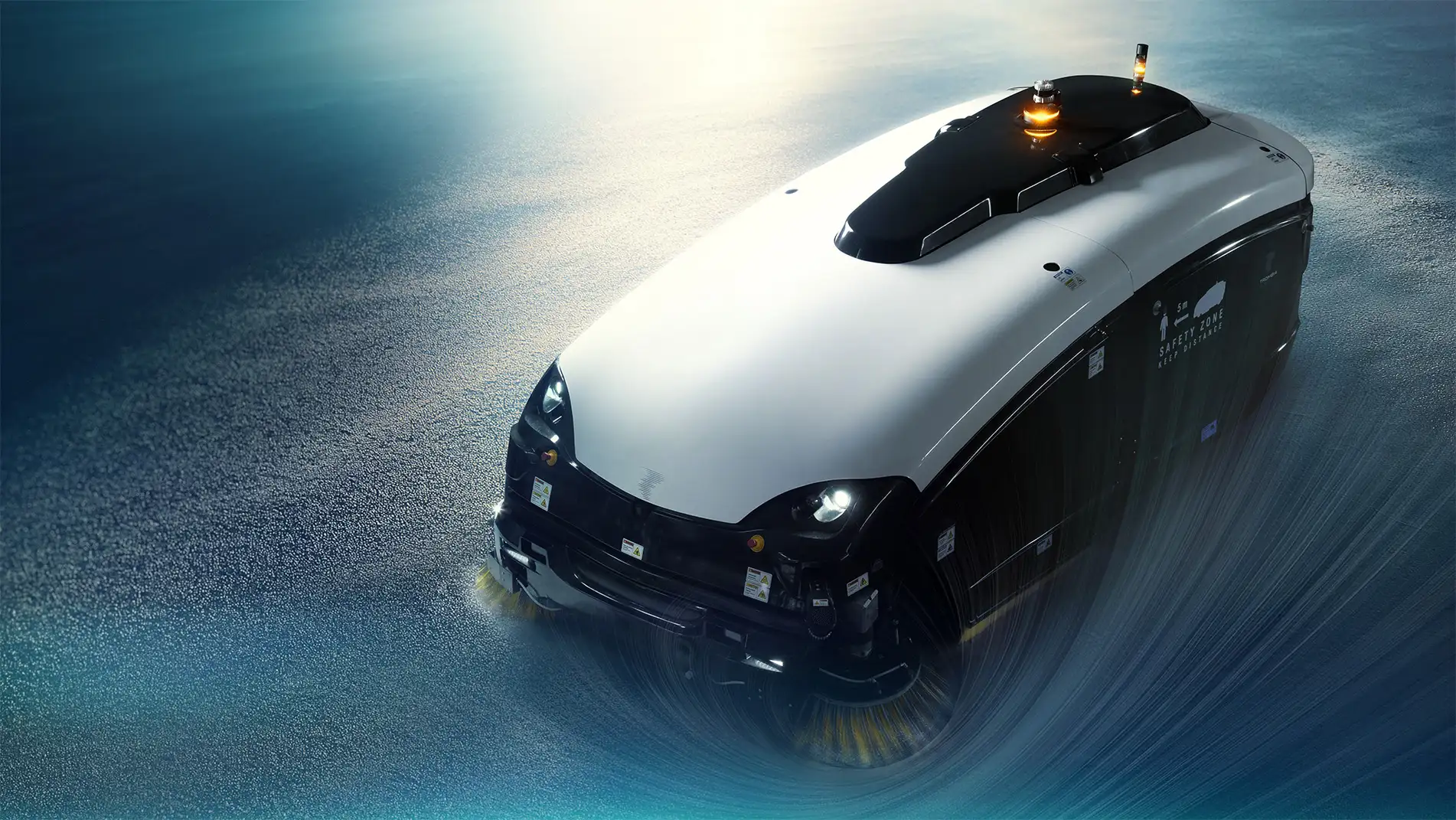Trombia Free autonomous electric street sweeper